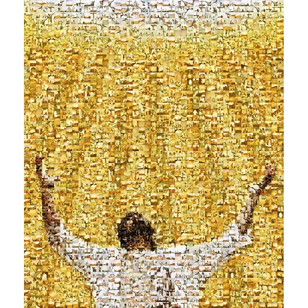 Mosaic Of A Jesus Christ Poster Print Image 1