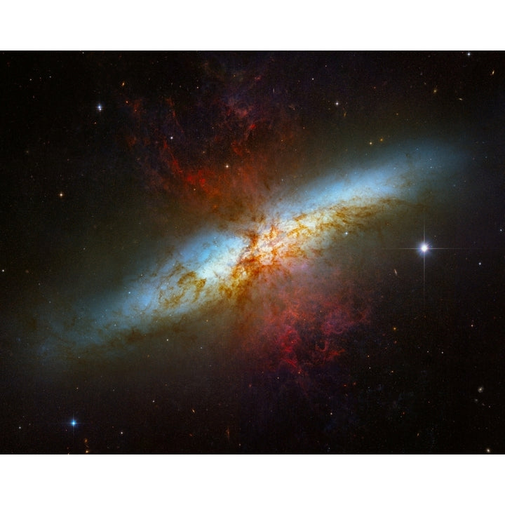 Starburst Galaxy M82 Poster Print Image 1