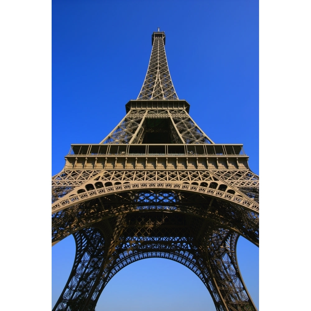 Low Angle Of Eiffel Tower Poster Print Image 1