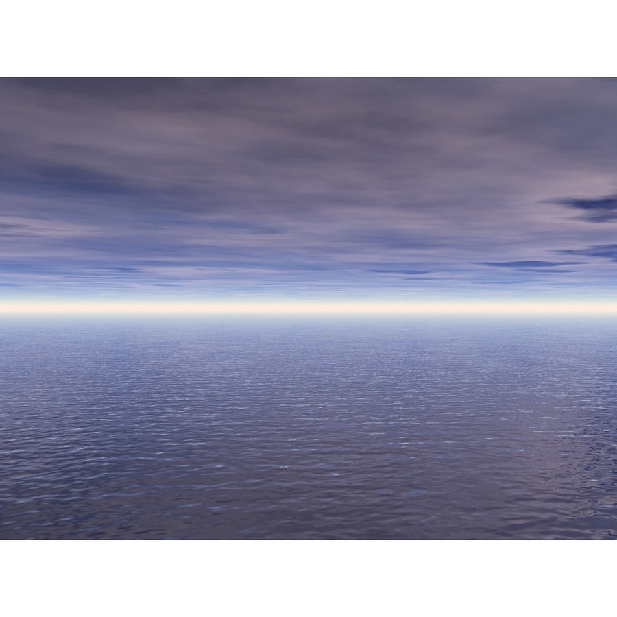 Ocean And Clouds Poster Print Image 1