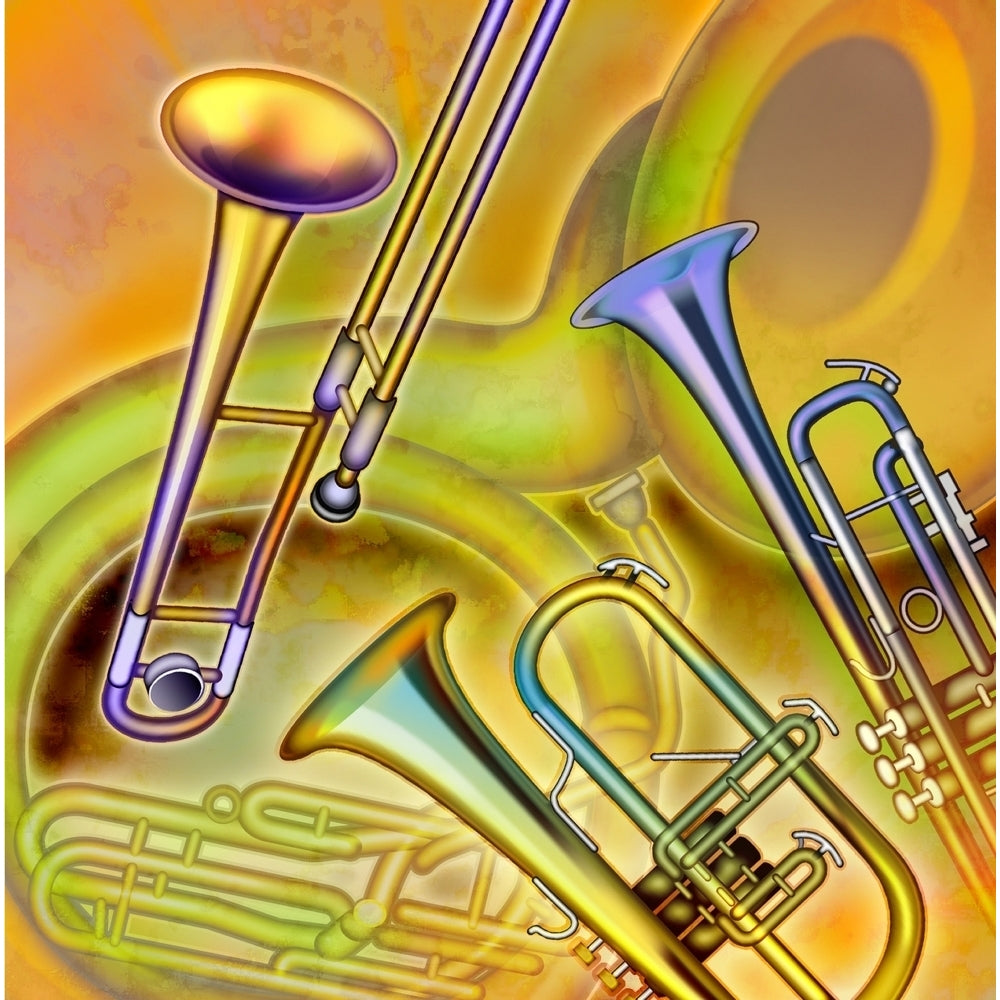 Brass Instruments Poster Print Image 1