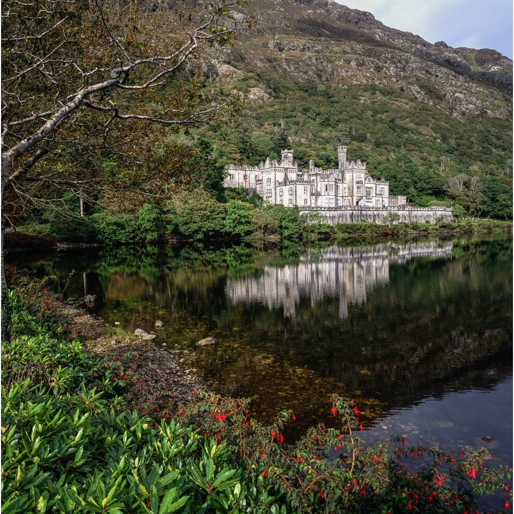 Building At The Waterfront Kylemore Abbey Connemara County Galway Republic Of Ireland by The Irish Image Collection / Image 1