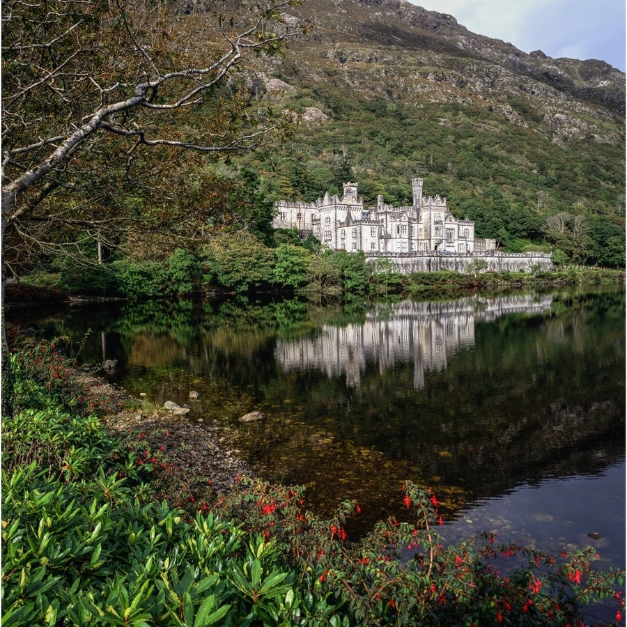 Building At The Waterfront Kylemore Abbey Connemara County Galway Republic Of Ireland by The Irish Image Collection / Image 1