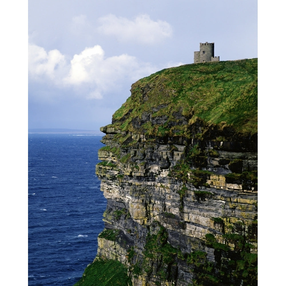 Castle On A Cliff Obriens Tower Cliffs Of Moher County Clare Republic Of Ireland Poster Print Image 2