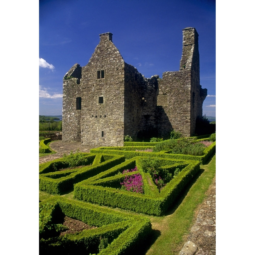 A Garden In Front Of Tully Castle Near The Village Of Blancey; County Fermanagh Northern Ireland Poster Print Image 1