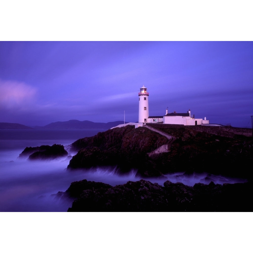 Newcastle Co Down Ireland; Lighthouse On A Cliff Poster Print Image 2