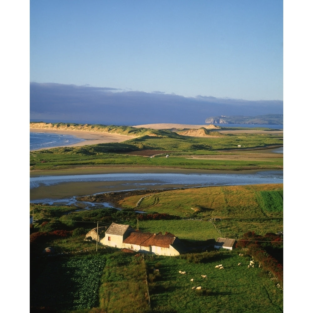 Thatched Cottage At Gortahork Co Donegal Ireland Poster Print Image 2