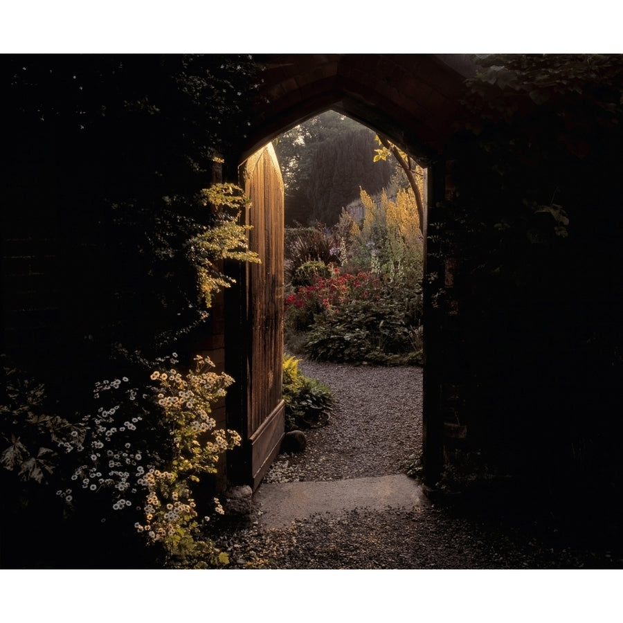 Beaulieu House and Gardens Co Louth Ireland Herbaceous Border And Gateway To The Walled Garden Poster Print Image 1