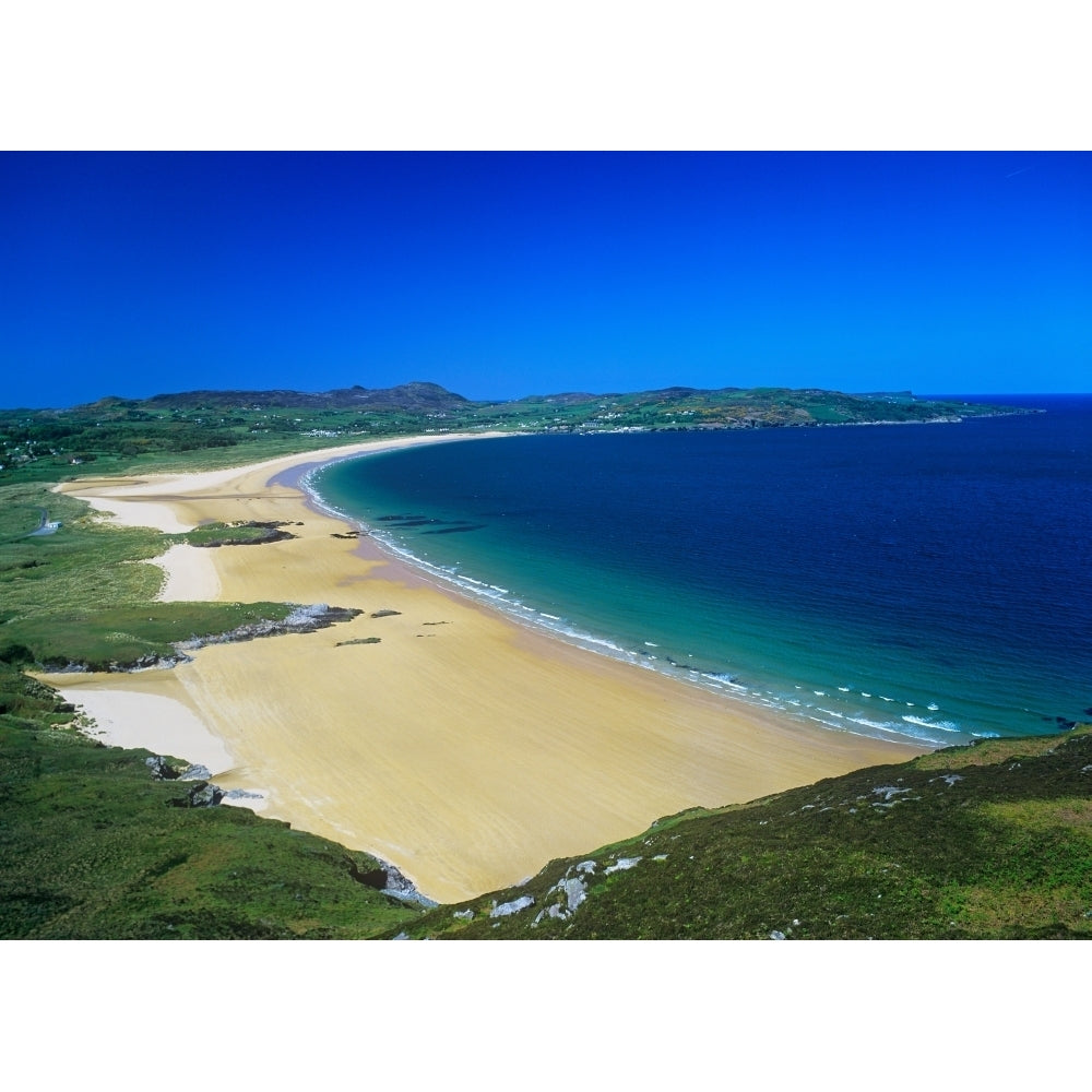 High Angle View Of A Coastline Portsalon Beach County Donegal Republic Of Ireland Poster Print Image 2