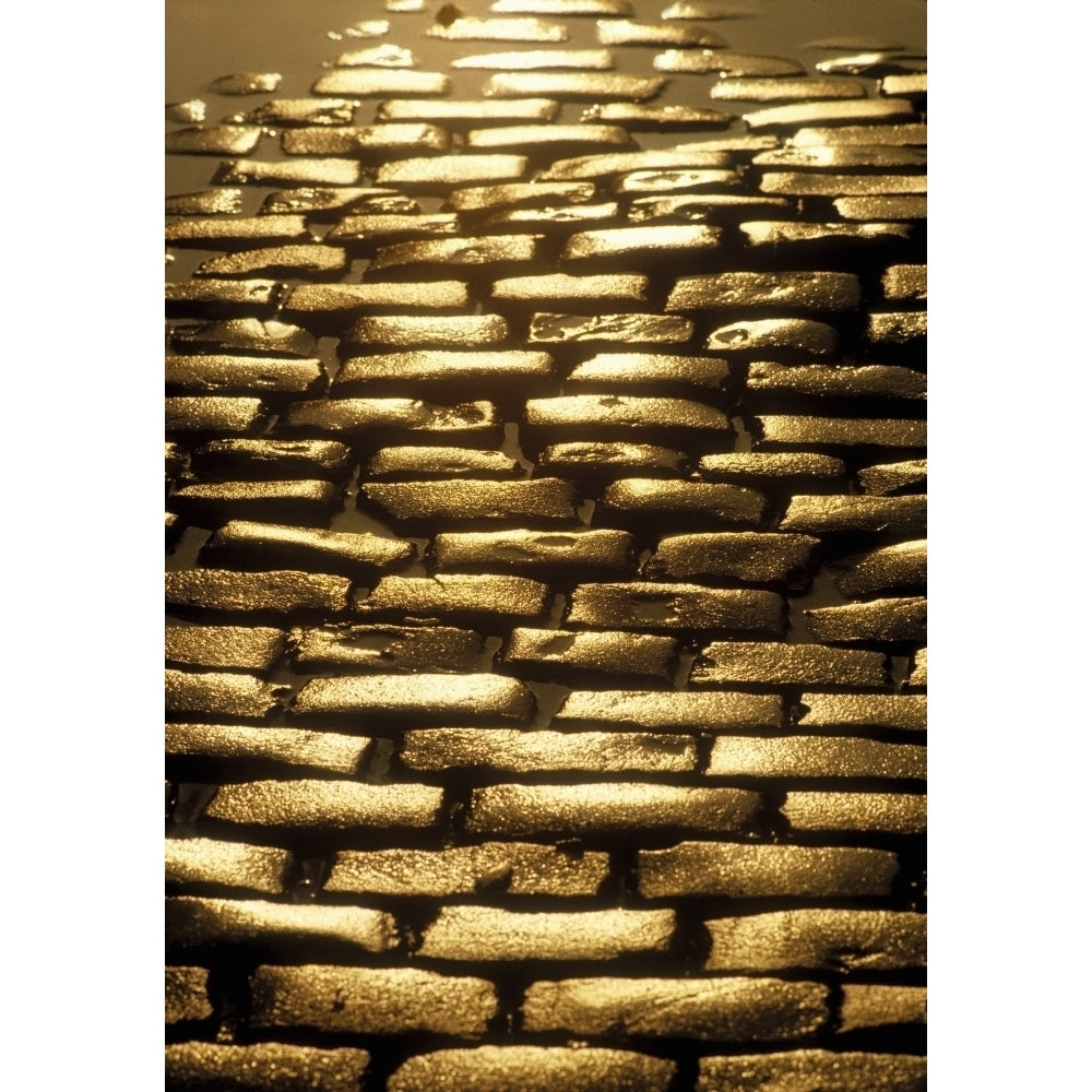 Detail Of Cobblestones Dublin Ireland Poster Print Image 1