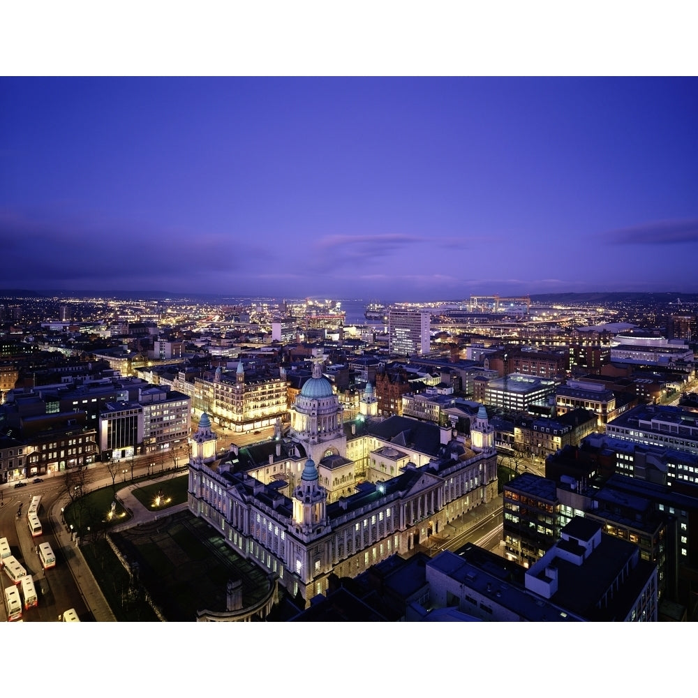 City Hall And City Skyline Belfast Ireland by The Irish Image Collection / Design Pics Image 1