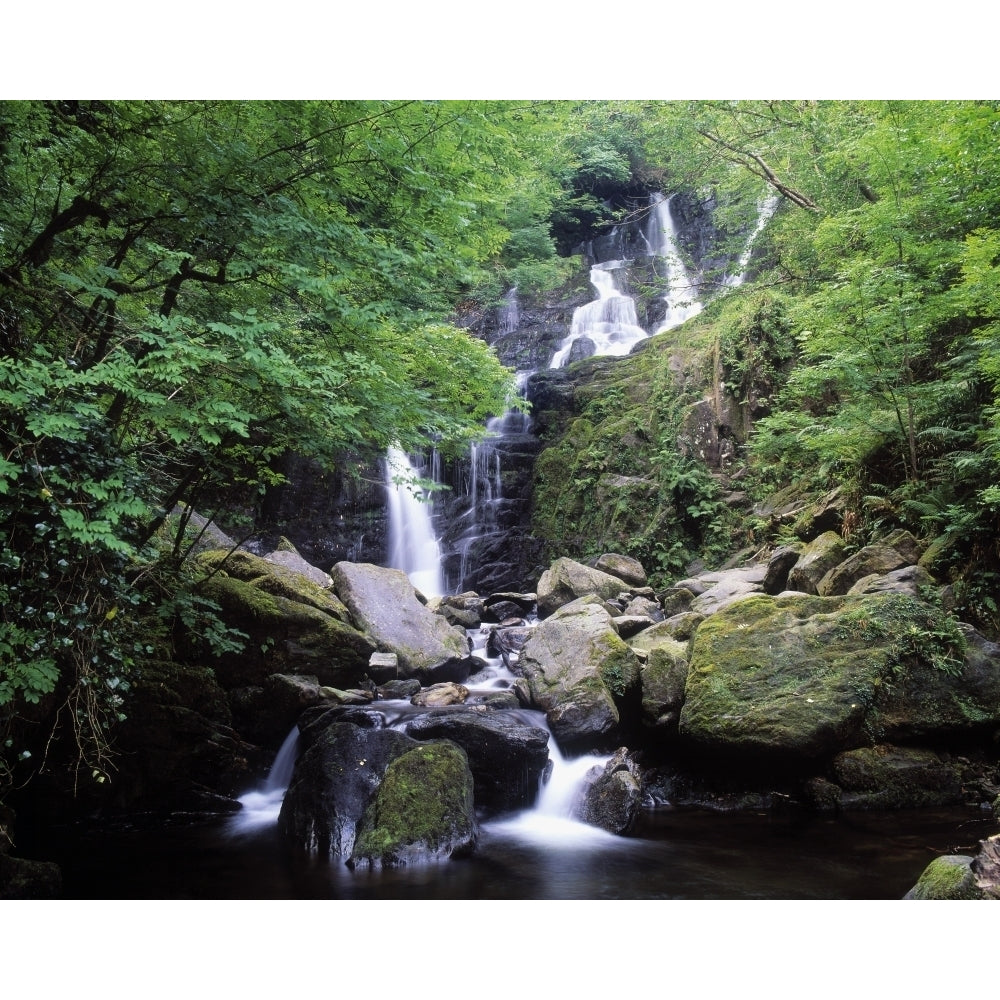 Torc Waterfall Killarney Co Kerry Ireland Poster Print Image 1