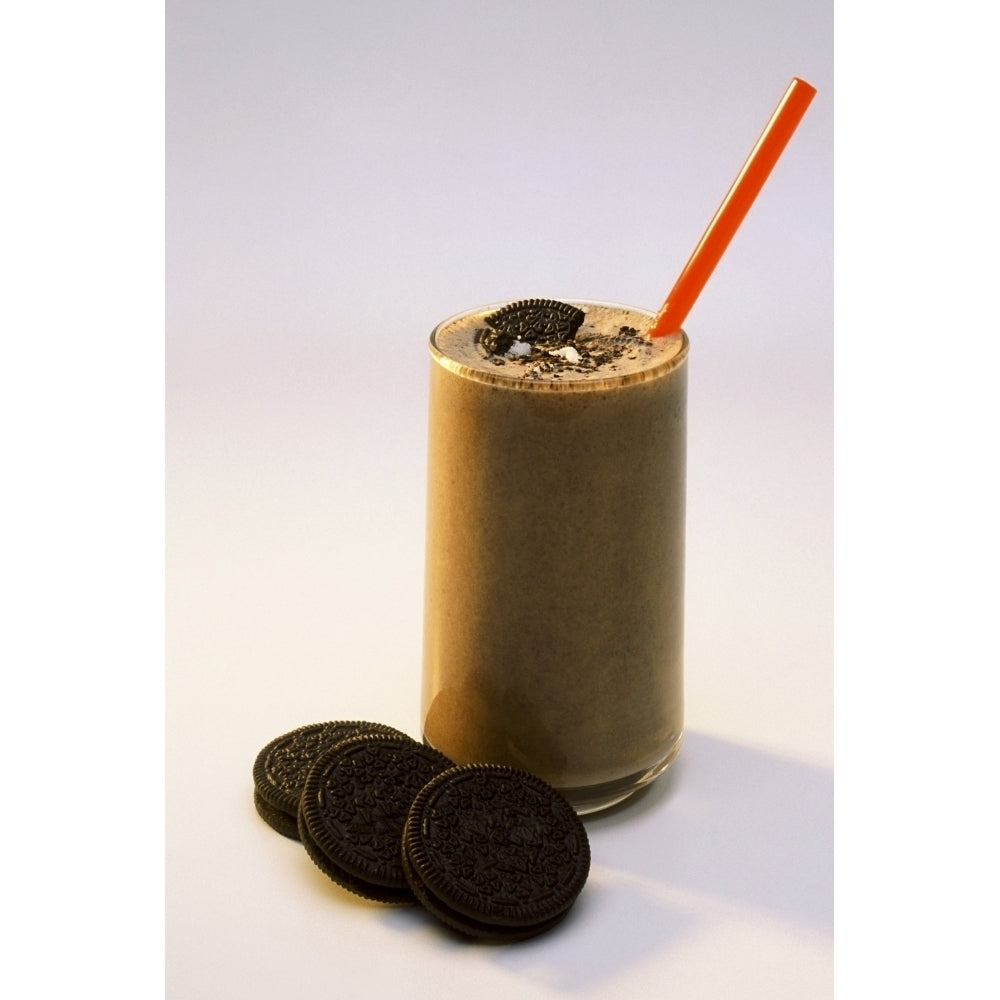 Chocolate Milk With Cookies Poster Print Image 1