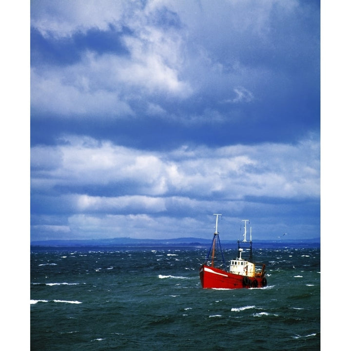 Skerries Co Dublin Ireland; Trawler Going To Harbour Poster Print Image 1