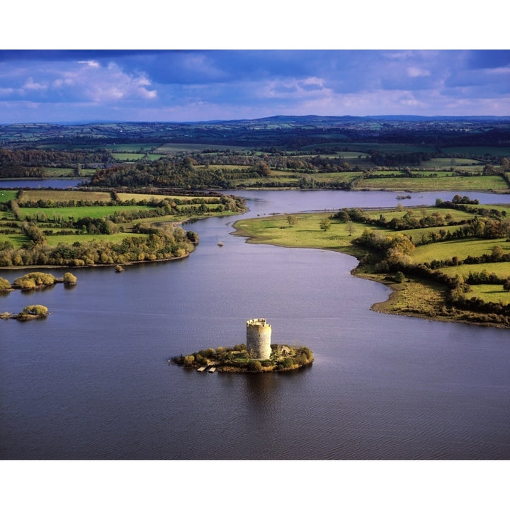 Cloughoughter Castle Co Cavan Ireland; Aerial View Of Lough Oughter And 13Th Century Castle Built On The Possible Site 1 Image 1