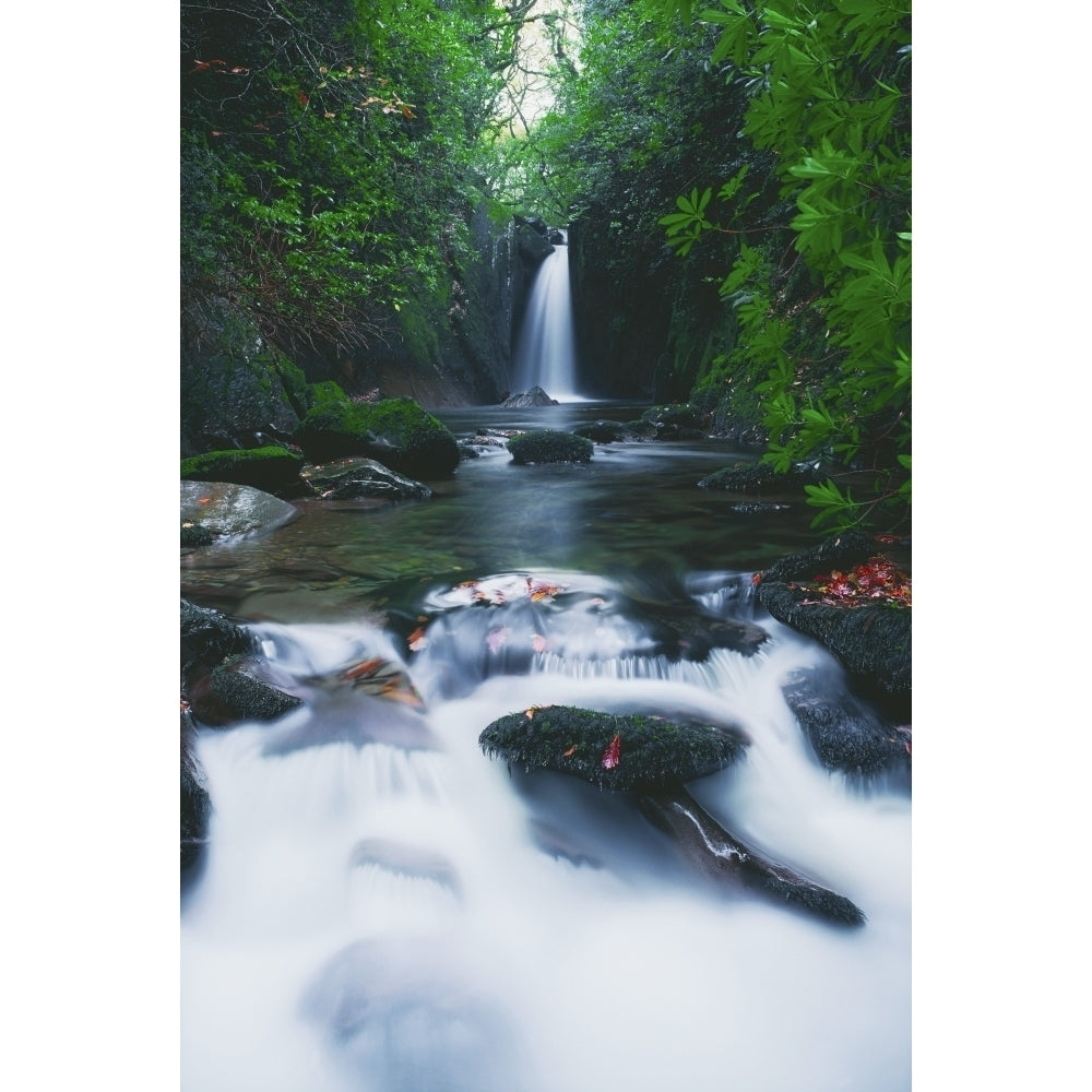 Glencar Co Sligo Ireland; Waterfall Poster Print Image 2