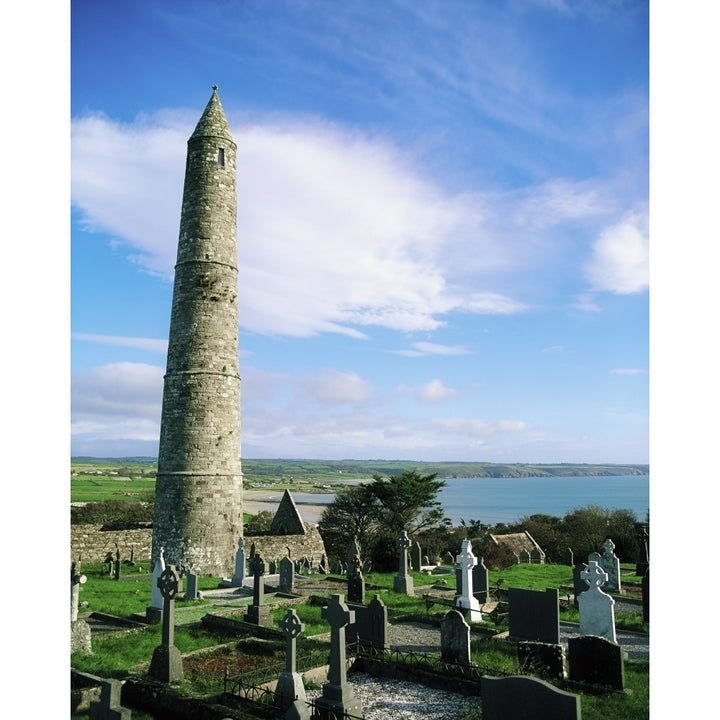 Round Tower Ardmore Co Waterford Ireland Poster Print Image 2