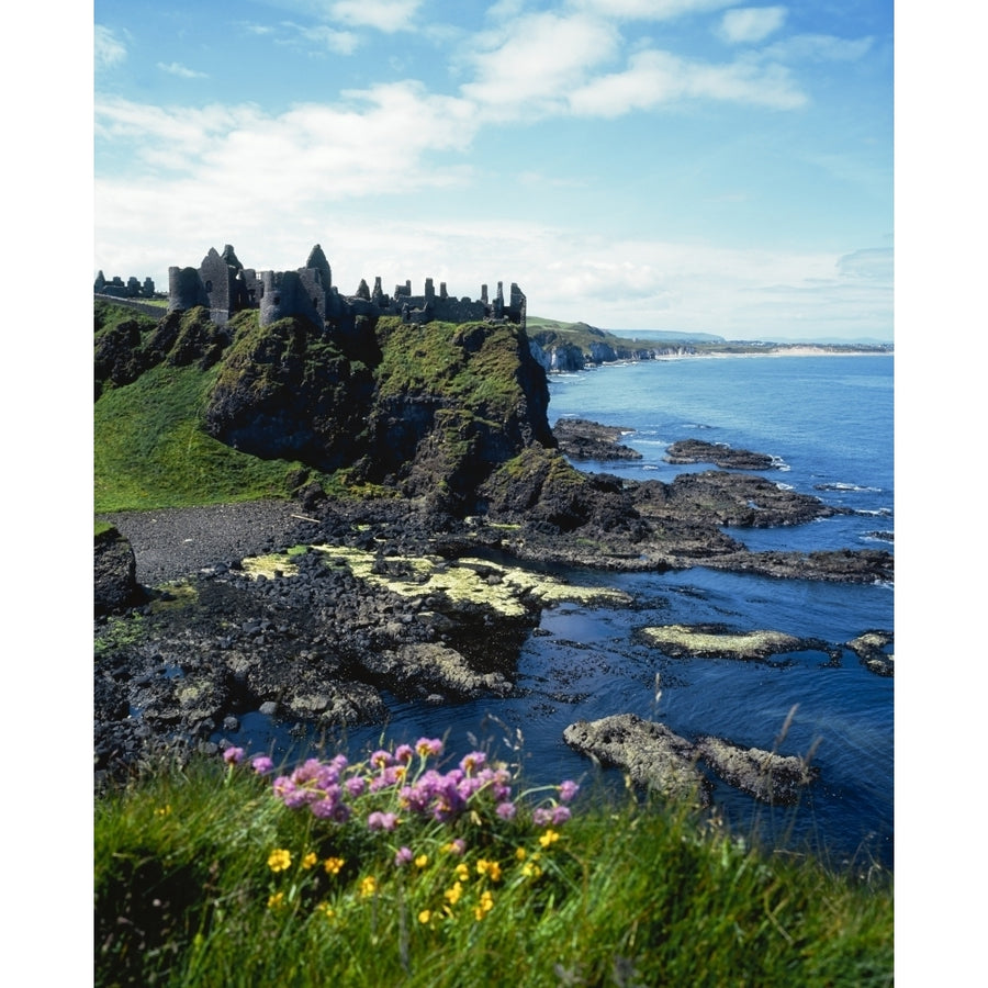 Dunluce Castle Co Antrim Ireland Poster Print Image 1