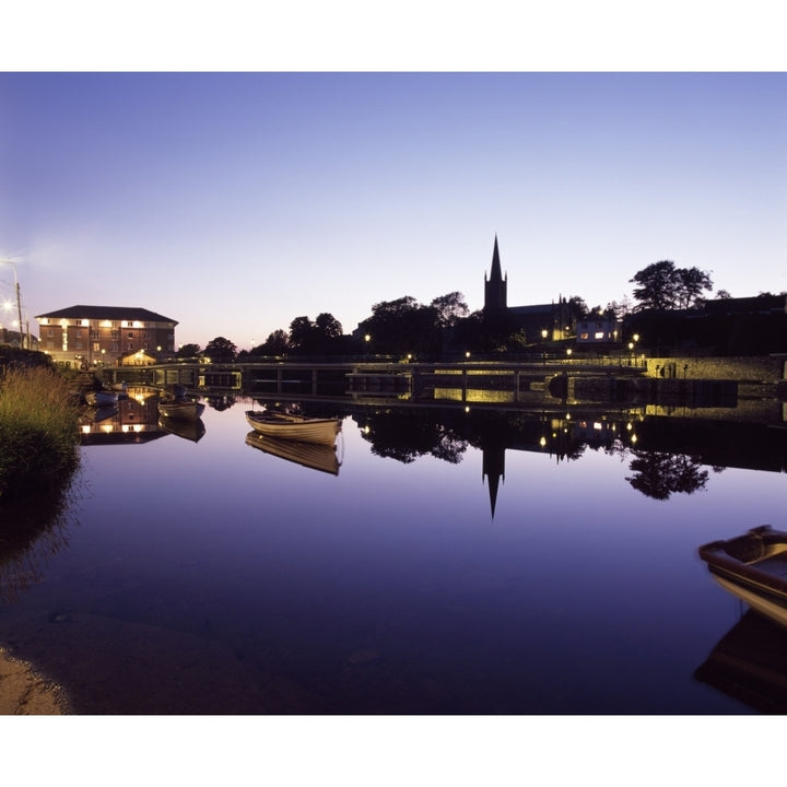 Skyline Over The R Garavogue Sligo City Co Sligo Ireland Poster Print Image 2