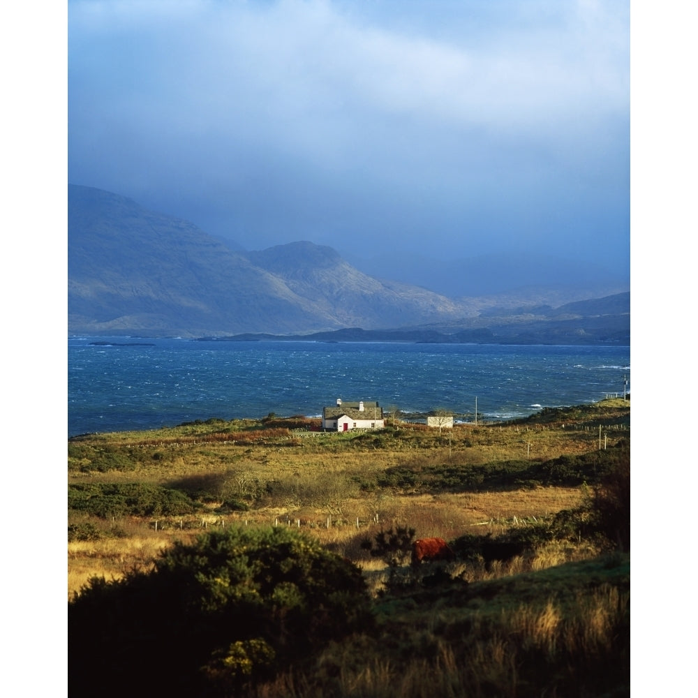 Cottage Near Renvyle Connemara Co Galway Ireland Poster Print Image 1