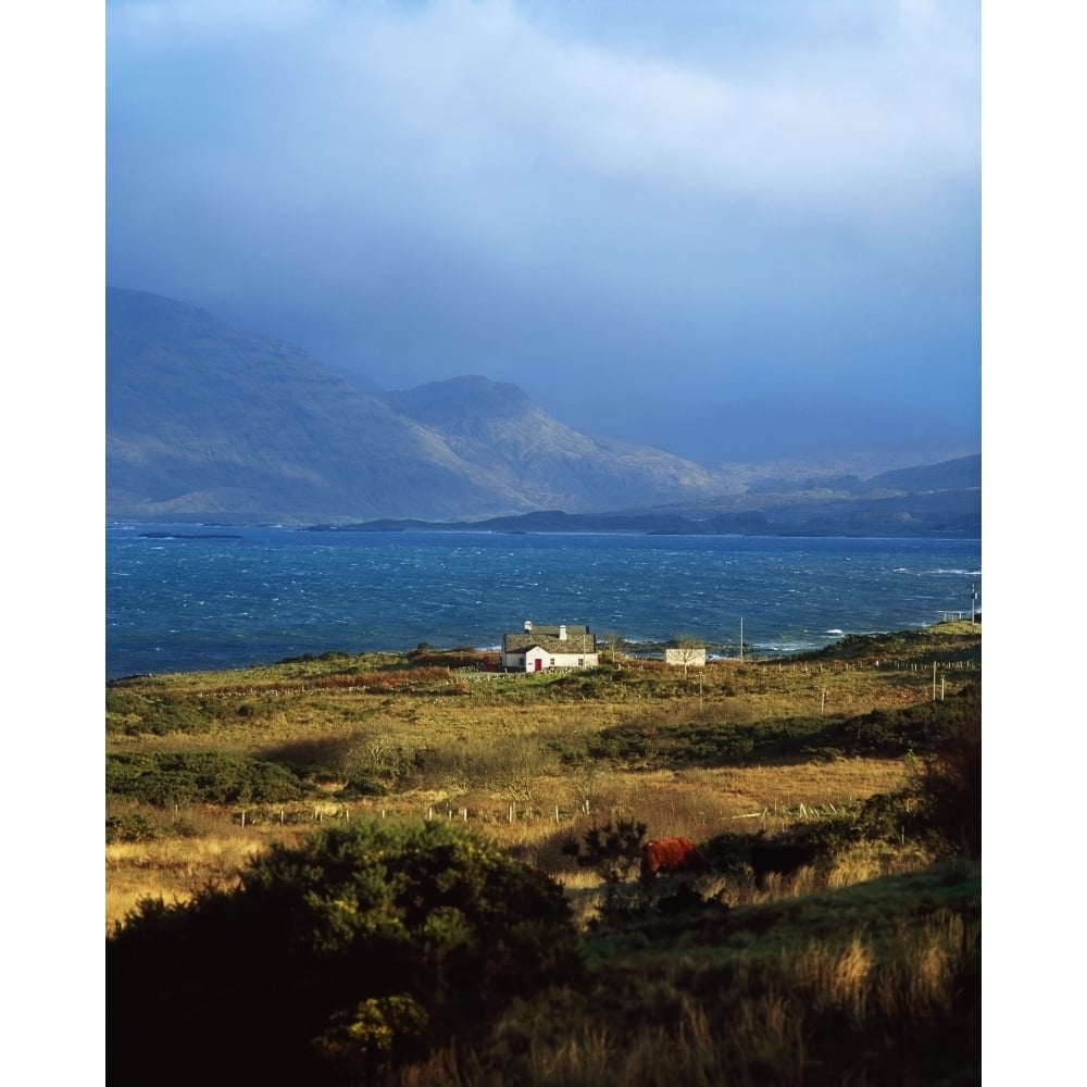 Cottage Near Renvyle Connemara Co Galway Ireland Poster Print Image 1