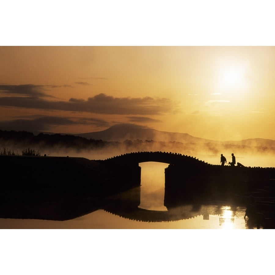 Killarney Golf Course Co Kerry Ireland; Silhouetted Golfers Poster Print Image 1