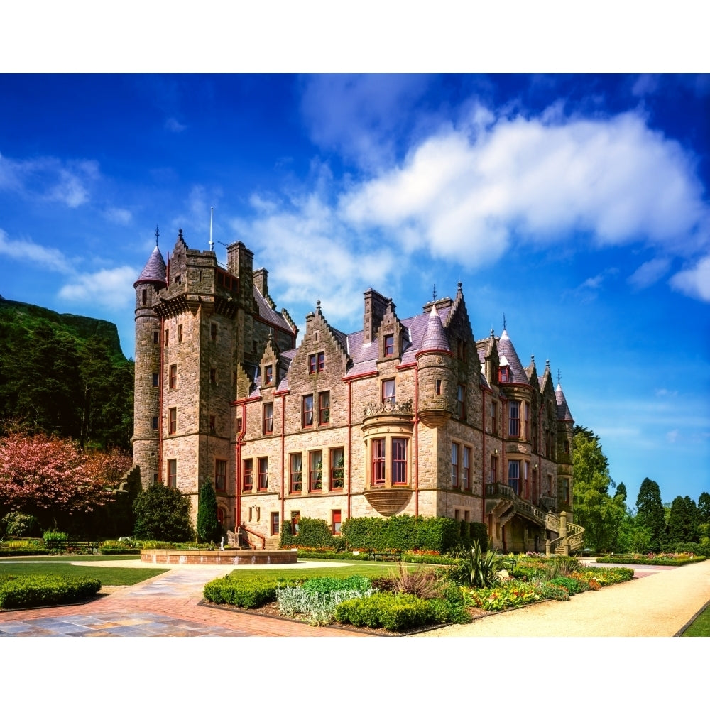 Low Angle View Of A Castle Belfast Castle Belfast County Antrim Northern Ireland by The Irish Image Collection / Design Image 1