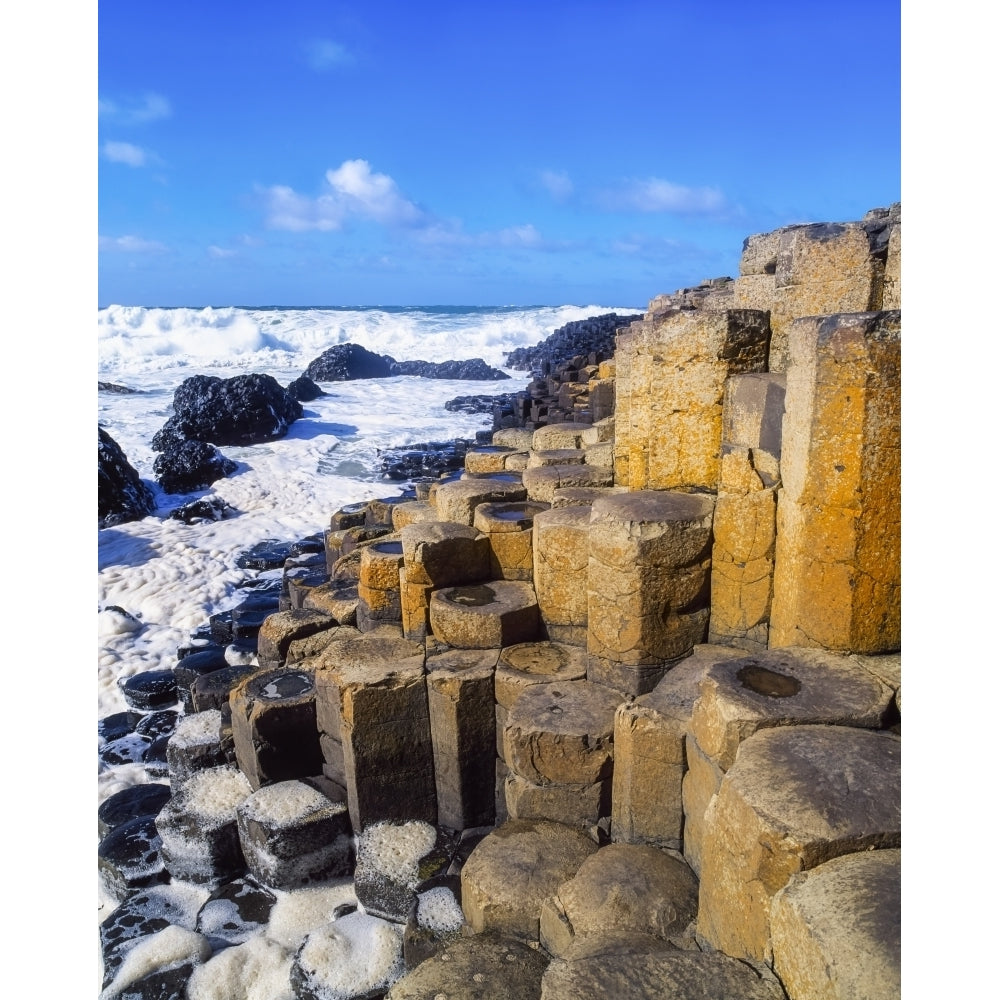 Basalt Hexagonal Columns The Giants Causeway Co Antrim Ireland by The Irish Image Collection / Design Pics Image 1