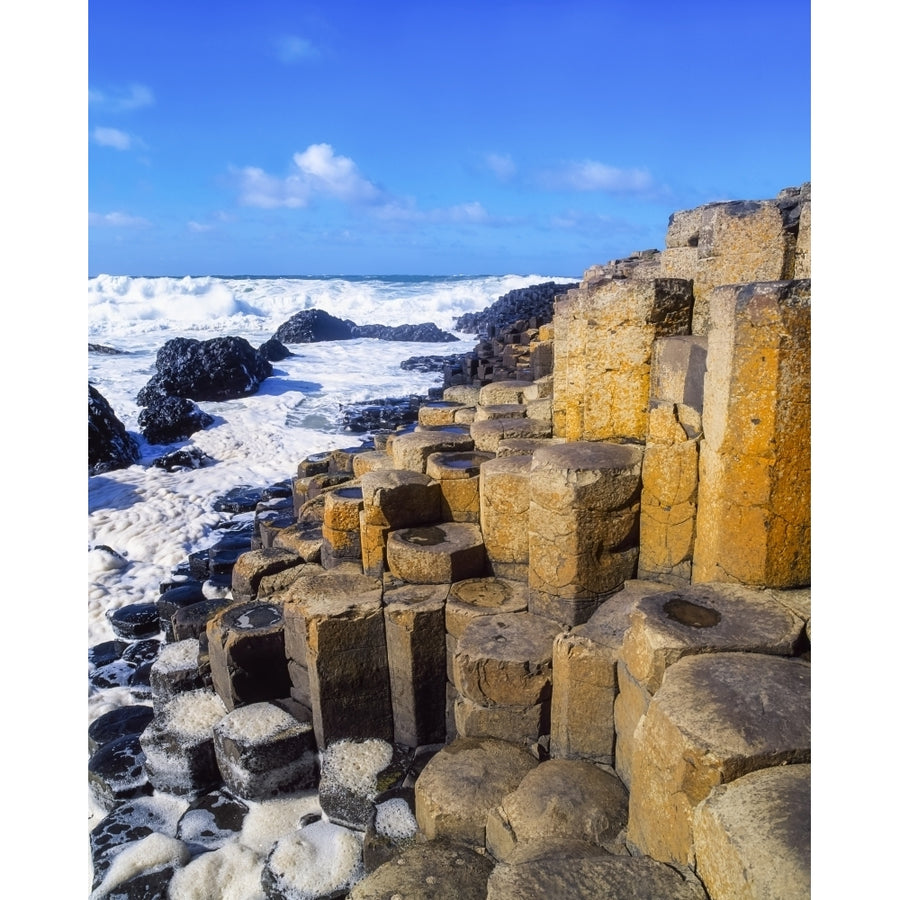 Basalt Hexagonal Columns The Giants Causeway Co Antrim Ireland by The Irish Image Collection / Design Pics Image 1