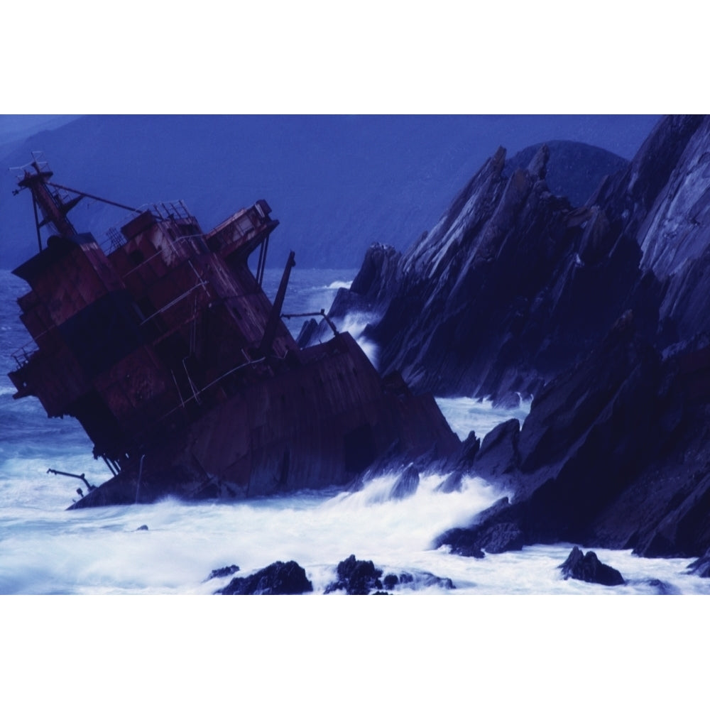 Slea Head Dingle Peninsula County Kerry Ireland; Ranga Shipwreck Poster Print Image 2