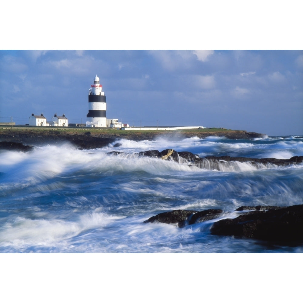 Hook Head County Wexford Ireland; Lighthouse On A Stormy Coast Poster Print Image 1