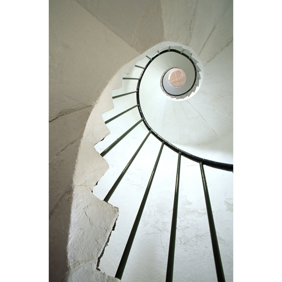 Dunmore East County Waterford Ireland; Spiral Staircase In Lighthouse Poster Print Image 1