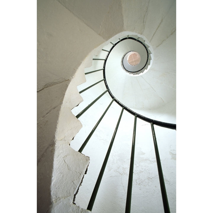 Dunmore East County Waterford Ireland; Spiral Staircase In Lighthouse Poster Print Image 2