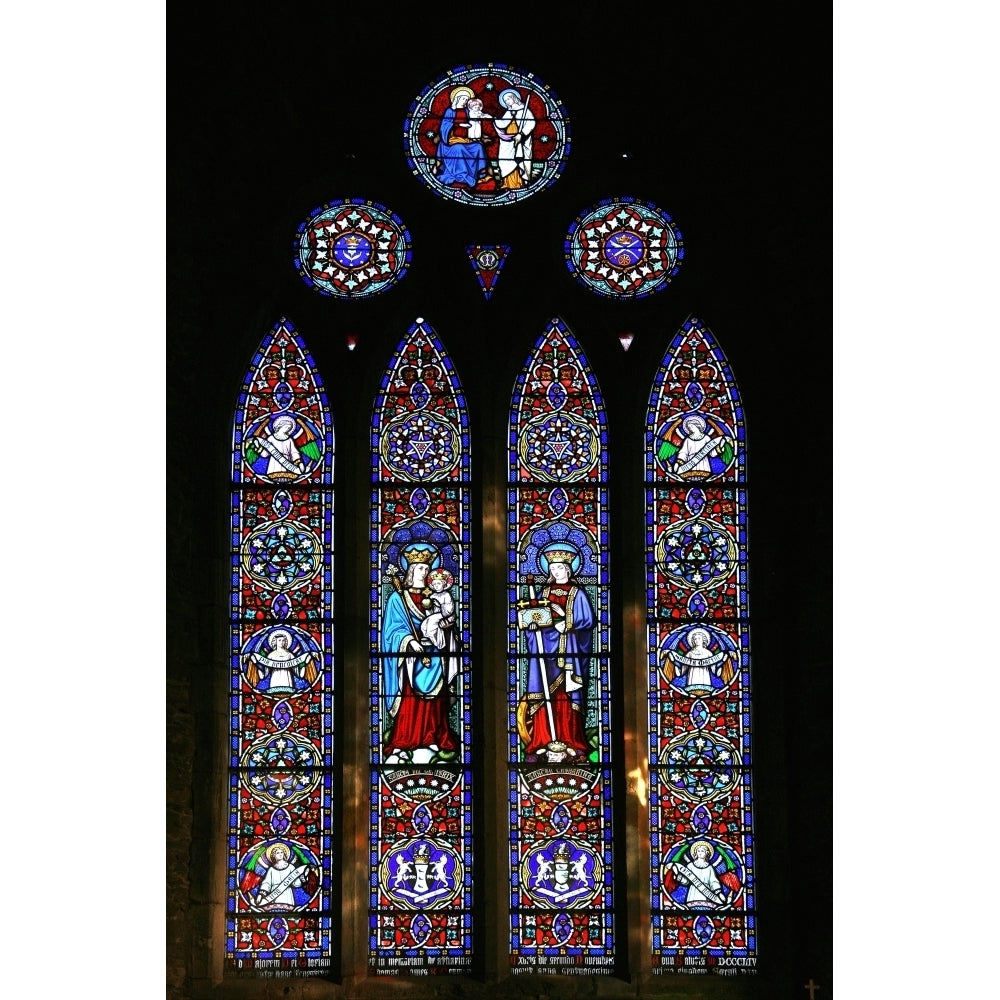 Stained Glass Window In Killarney Cathedral Co Kerry Ireland Poster Print by Peter Zoeller / Design Pics Image 2