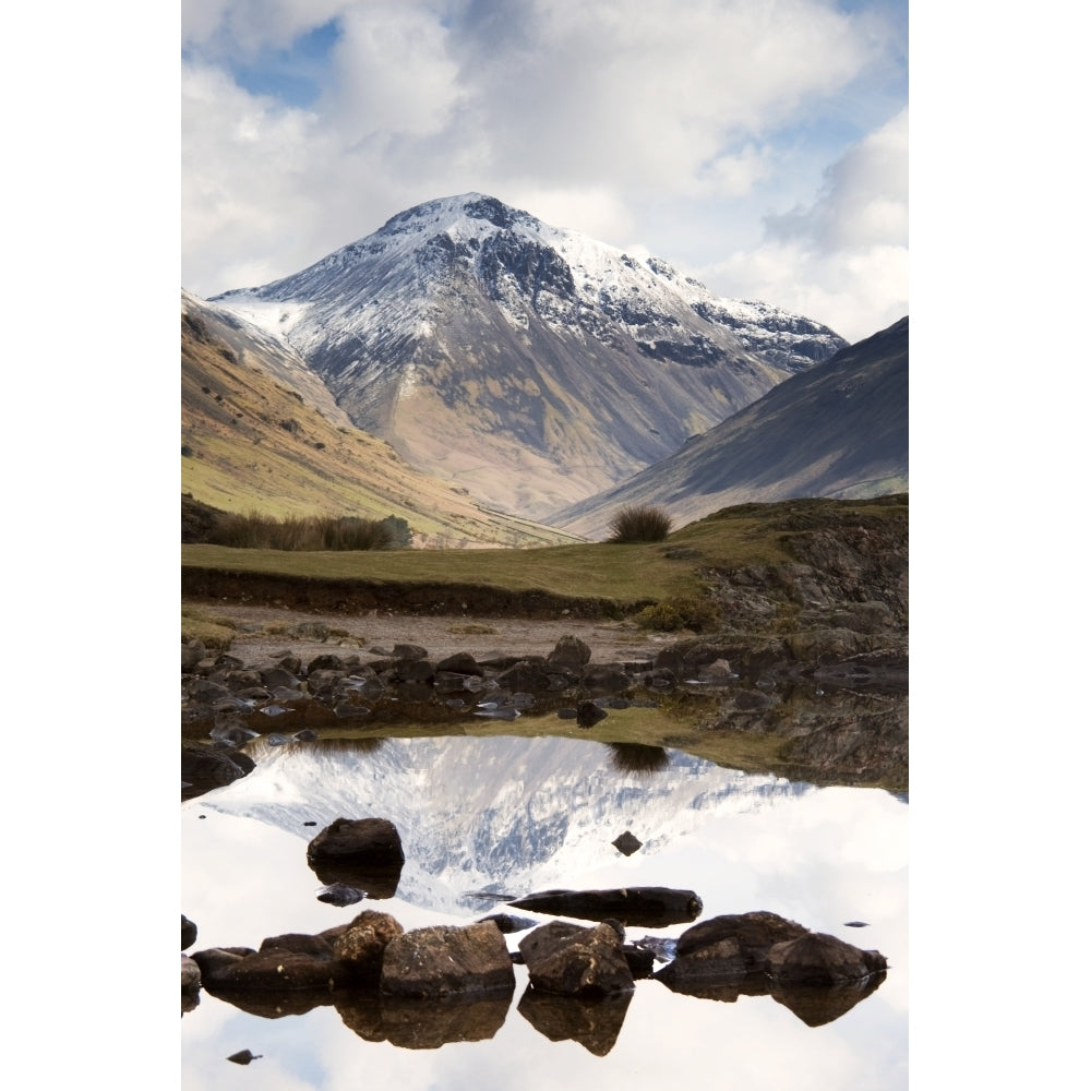 Mountains And Lake At Lake District Cumbria England Poster Print Image 2