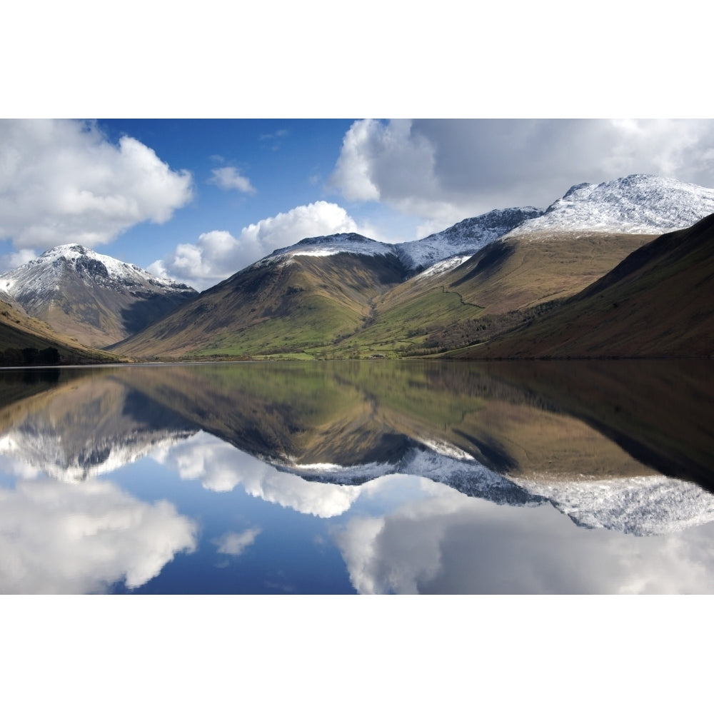 Mountains And Lake Lake District Cumbria England United Kingdom Poster Print Image 1