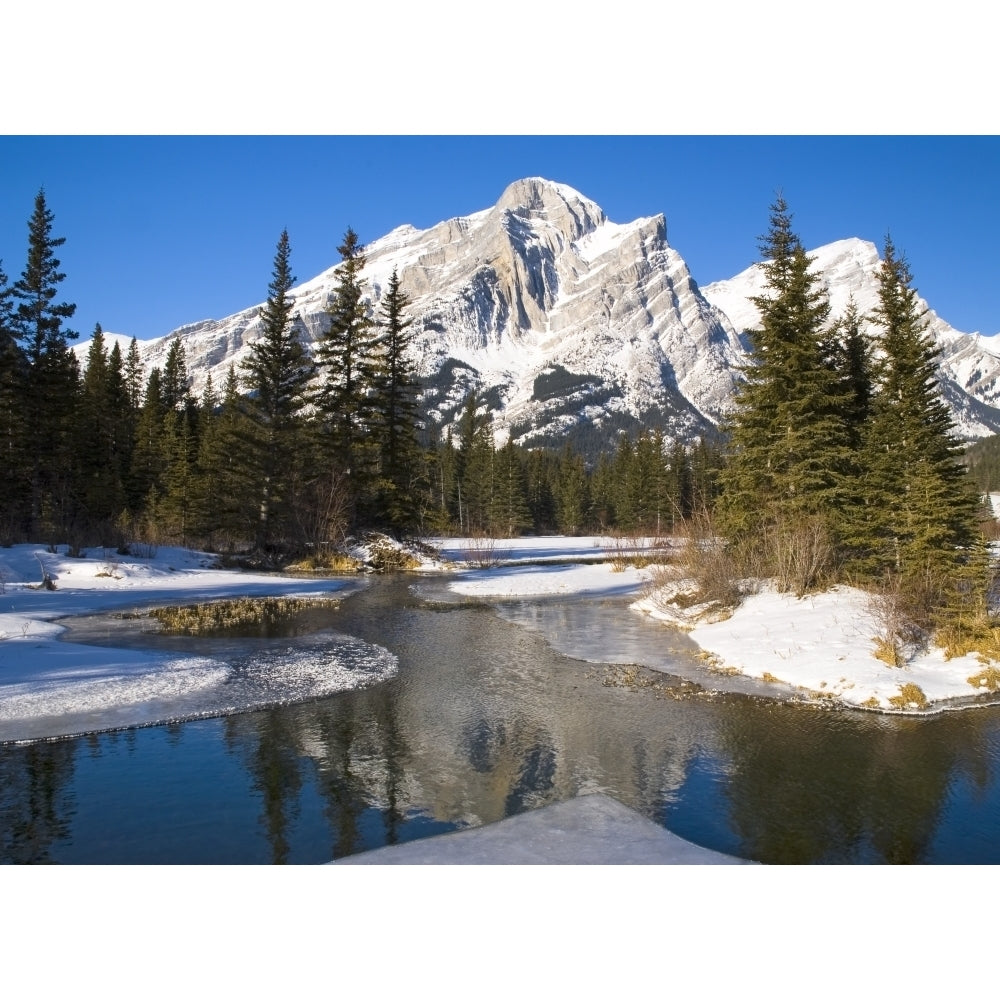 Mount Kidd Banff National Park Alberta British Columbia Canada Poster Print Image 2