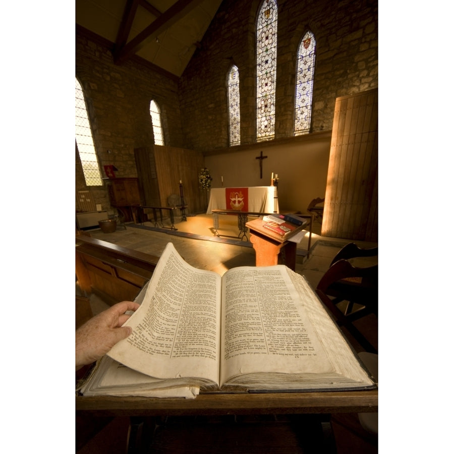 Open Bible In The Chapel Poster Print Image 1