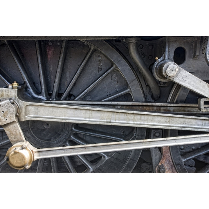 Connecting Rods Of Sir Nigel Gresley Steam Locomotive North Yorkshire England Poster Print Image 2