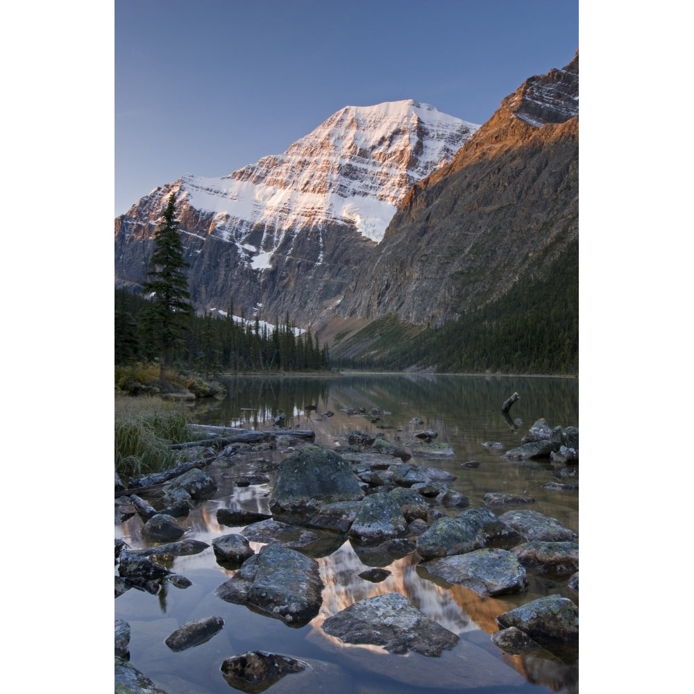 Mount Edith Cavell Jasper National Park Alberta Canada Poster Print Image 1