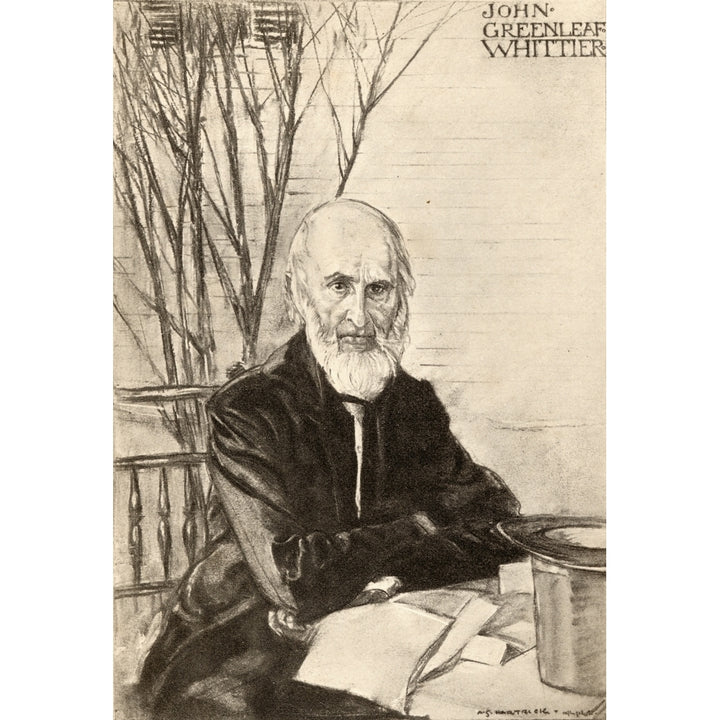 John Greenleaf Whittier 1807-1892. American Abolitionist And Poet. From An Illistration By A.S. Hartrick. Image 1