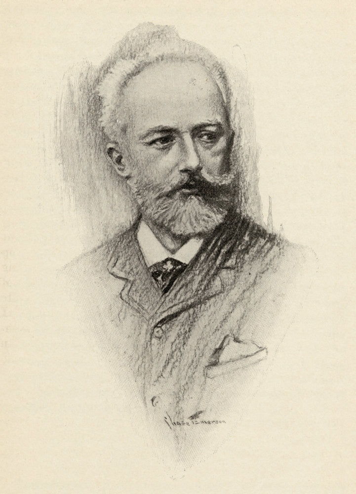 Pyotr Ilyich Tchaikovsky 1840-1893. Russian Composer. Portrait By Chase Emerson. American Artist 1874-1922 Image 1