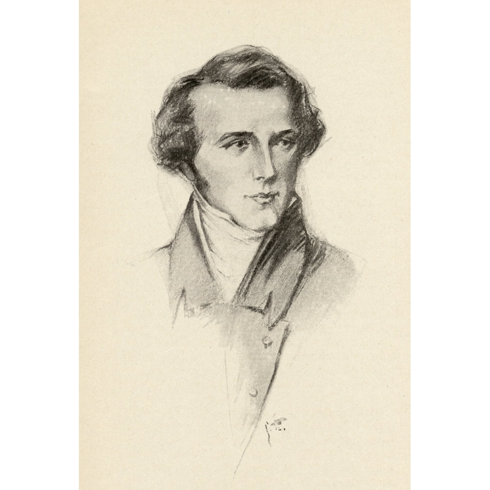 Vincenzo Bellini 1801-1835. Italian Composer. Portrait By Chase Emerson American Artist 1874-1922 Print Image 2