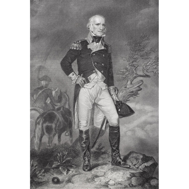 John Stark 1728-1822. American General In The American Revolution. From Painting By Alonzo Chappel Print Image 2