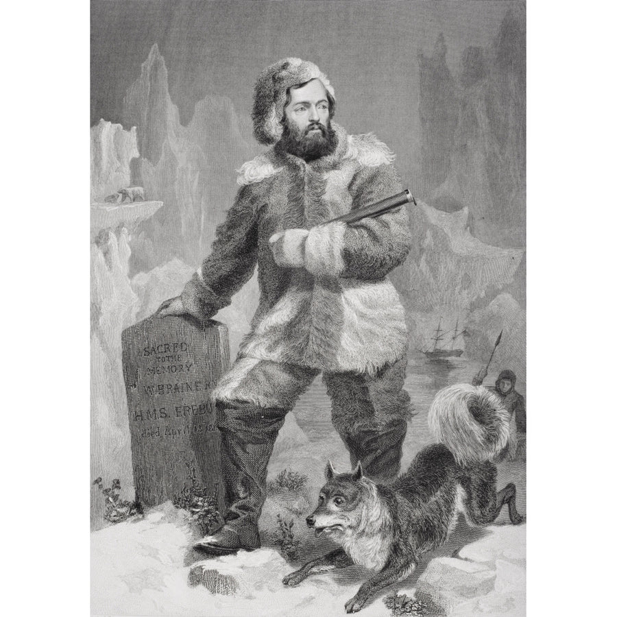 Elisha Kent Kane 1820 To 1857. American Physician And Arctic Explorer. From Painting By Alonzo Chappel Print Image 1