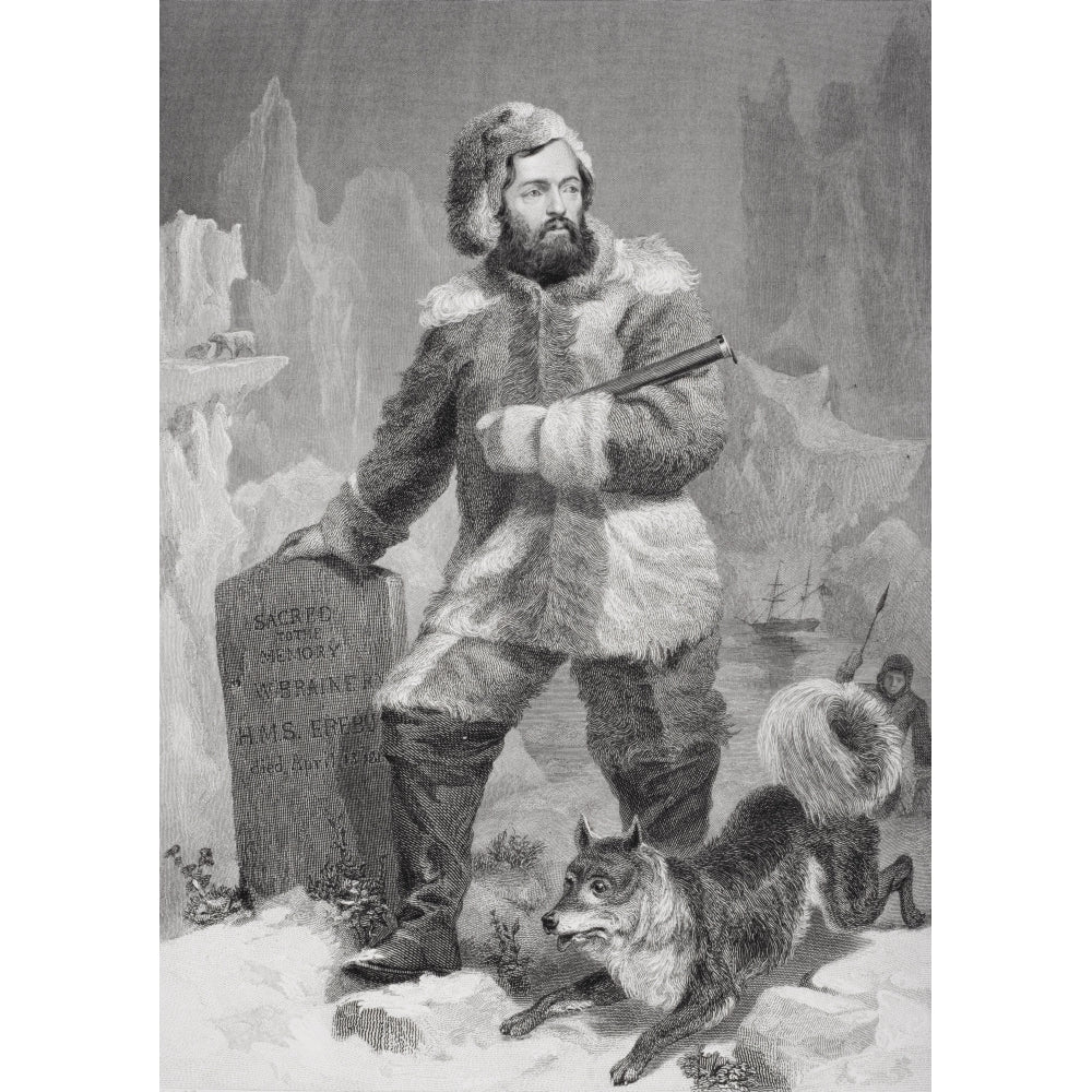 Elisha Kent Kane 1820 To 1857. American Physician And Arctic Explorer. From Painting By Alonzo Chappel Print Image 2