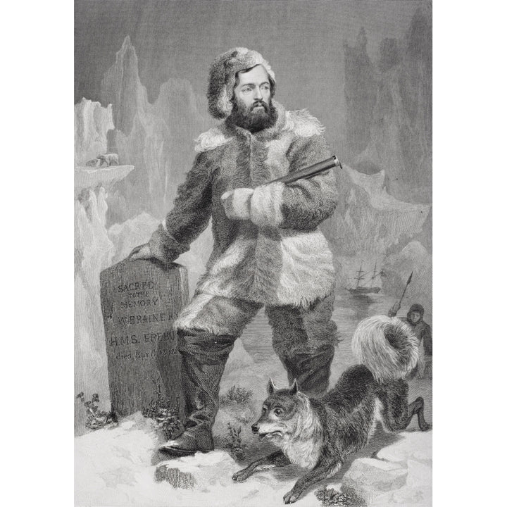 Elisha Kent Kane 1820 To 1857. American Physician And Arctic Explorer. From Painting By Alonzo Chappel Print Image 2