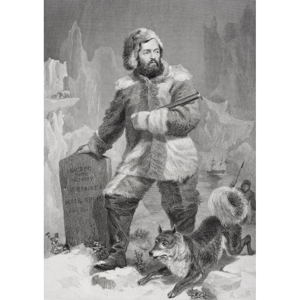 Elisha Kent Kane 1820 To 1857. American Physician And Arctic Explorer. From Painting By Alonzo Chappel Print Image 1