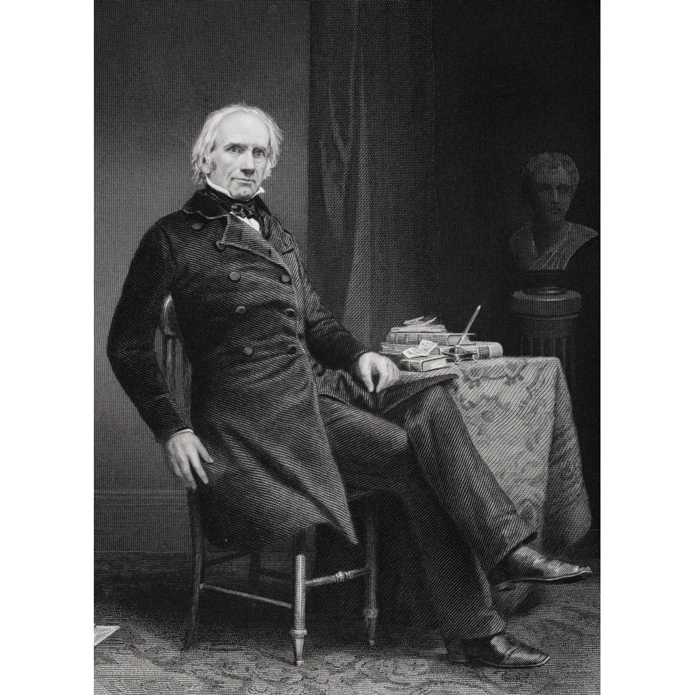 Henry Clay 1777 To 1852. American Politician. From Painting By Alonzo Chappel Poster Print Image 2