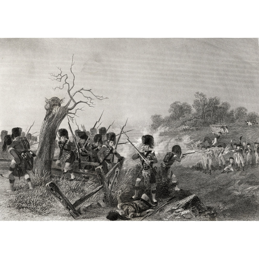 Battle Of Harlem Heights Manhattan Island York Usa 1776 From A 19Th Century Engraved By J C Armytage After Chappel 1 Image 1